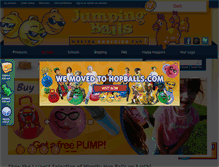 Tablet Screenshot of jumpingballs.com